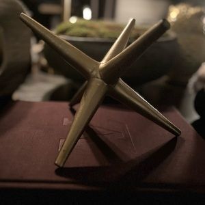 Gold spike decor